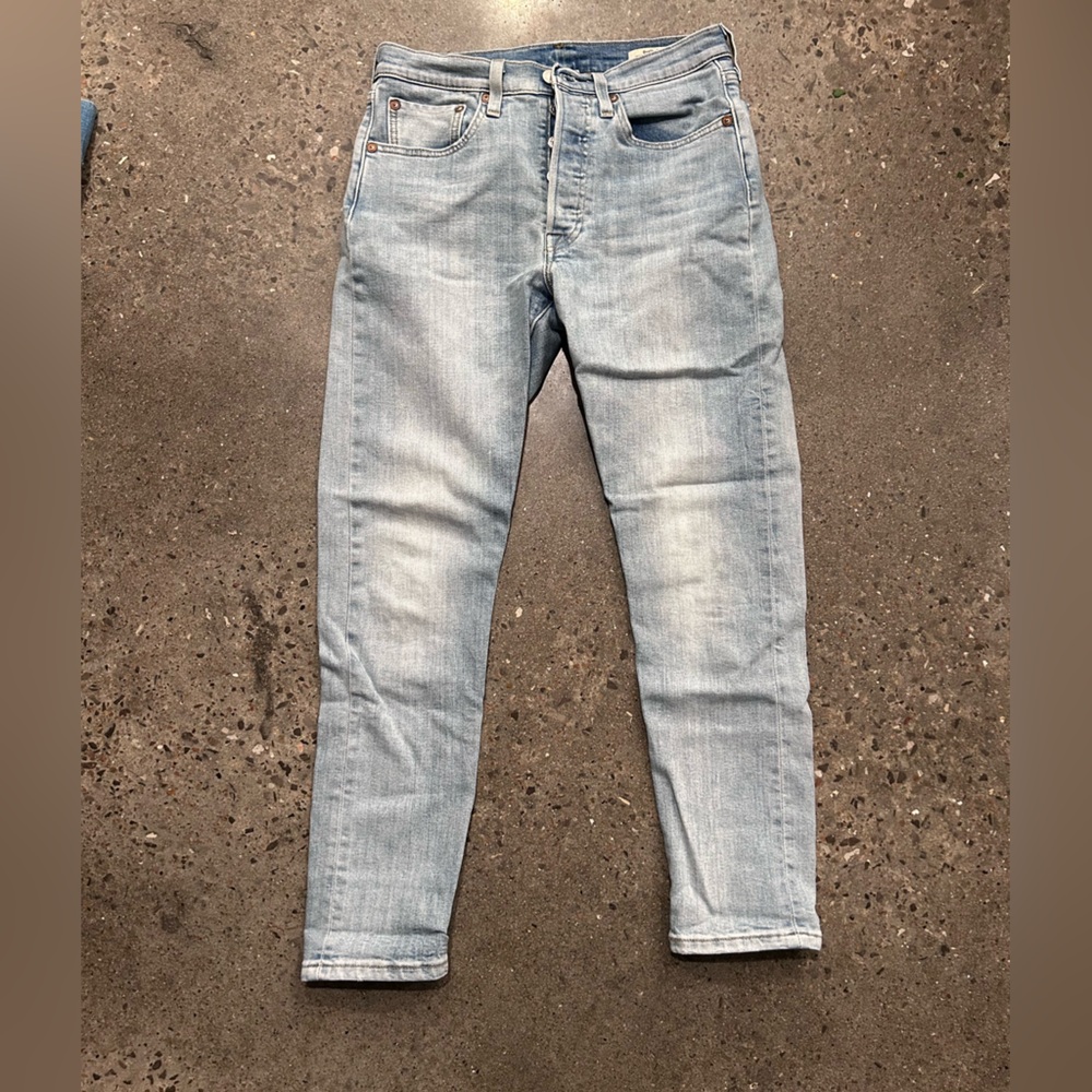 Levi’s 501 button fly light  Blue womens Jeans